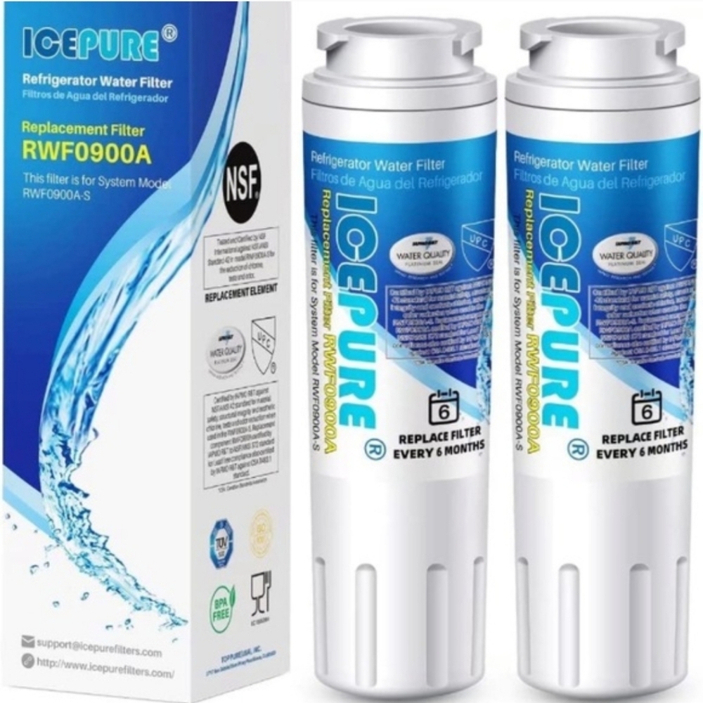ICEPURE RWF0700A-S Refrigerator Water Replacement Filter- 2Pack
